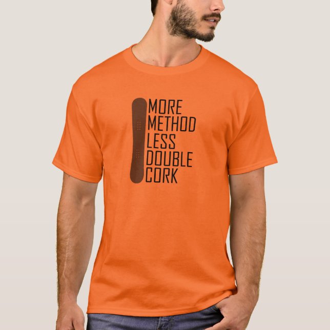 Camiseta Más método menos corcho doble (Anverso)