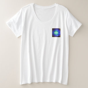 Camiseta más mujeres de tamaño FIBROMYALGIA DISEÑO