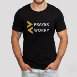 Camiseta Más oraciones menos preocupación por la fe cristia
