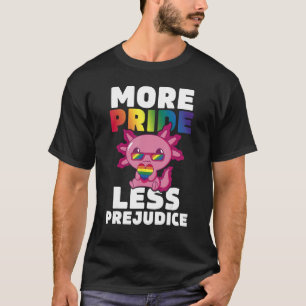 Camiseta Más Orgullo Menos Prejuicio A Axolotl Aliado LGBT 