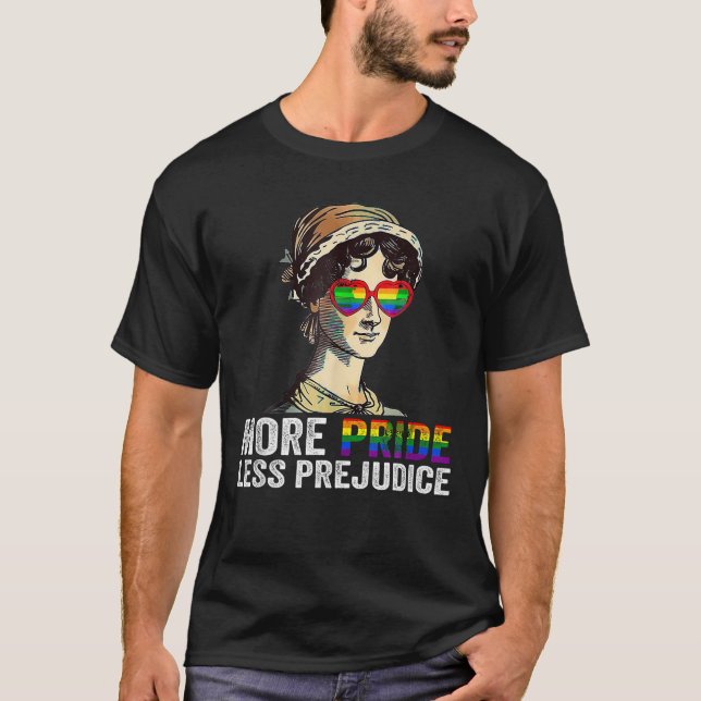 Camiseta Más Orgullo Menos Prejuicio Lgbt Gay Orgullo Ally  (Anverso)