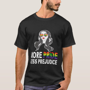 Camiseta Más Orgullo Menos Prejuicio Lgbt Gay Orgullo Ally 