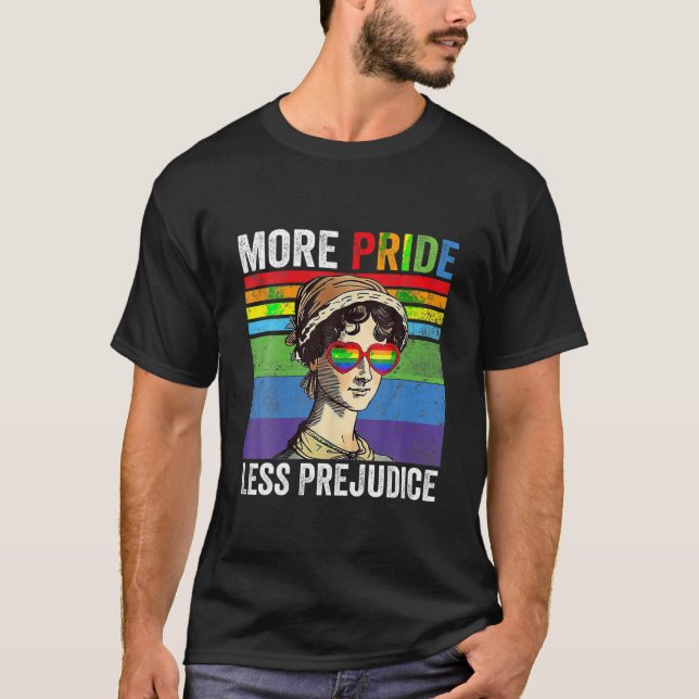 Camiseta Más Orgullo Menos Prejuicio Lgbt Gay Orgullo Ally  (Anverso)