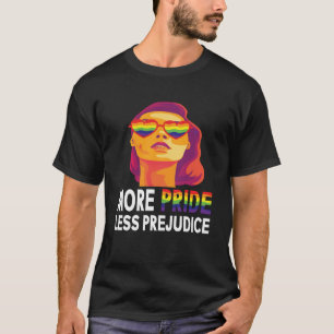 Camiseta Más Orgullo Menos Prejuicio Lgbt Gay Orgullo Ally 