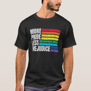 Camiseta Más Orgullo Menos Prejuicio Lgbt Gay Orgullo Ally 