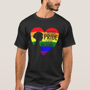 Camiseta Más Orgullo Menos Prejuicio Lgbt Gay Orgullo Ally 