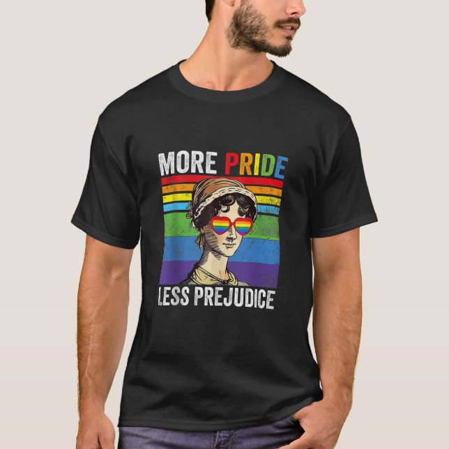 Camiseta Más Orgullo Menos Prejuicio Lgbt Gay Orgullo Del T (Anverso)