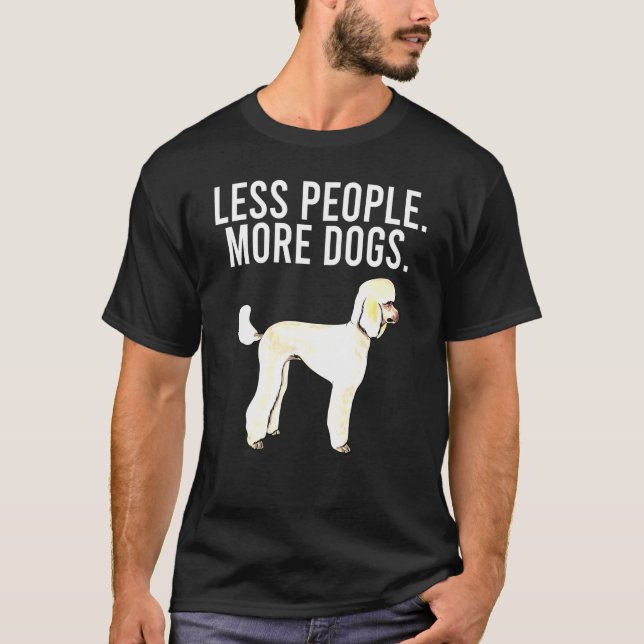 Camiseta Más perros Poodle Introvert (Anverso)