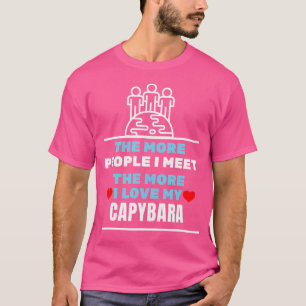 Camiseta Más personas conozco me encantan mis capibara