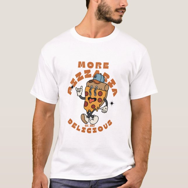 Camiseta Más pizza (Anverso)