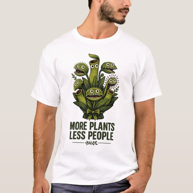 Camiseta Más Plantas Menos Gente (Anverso)