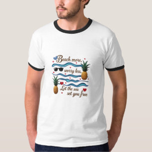 Camiseta Más playa, menos preocupación - Que el mar te libr