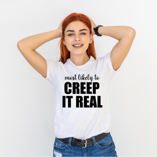Camiseta Más Probable De Asustar De Verdad En Halloween Div (Subido por el creador)