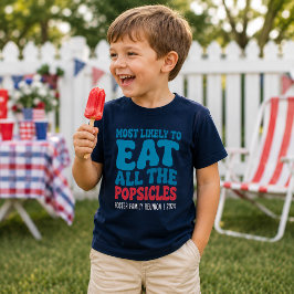 Camiseta Más Probable De Comerse Todos Los Palitos Helados 