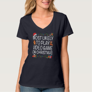 Camiseta Más Probable Para Jugar A La Familia De Videojuego