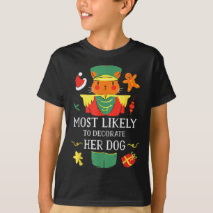 Camiseta Más Probable Que Decore a su Perro Cascanueces Nav