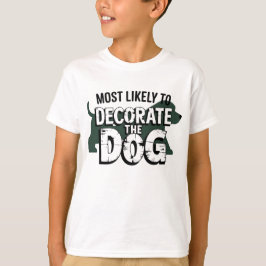 Camiseta 🐶 Más Probable Que Decoren A Los Navidades Divert