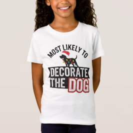 Camiseta 🐶 Más Probable Que Decoren A Los Navidades Divert