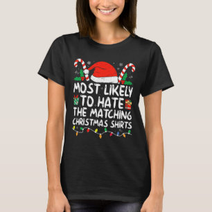 Camiseta Más Probable Que Odien A La Familia Navidades Paja