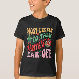 Camiseta Más probable que Retro Groovy hable de desahogo de