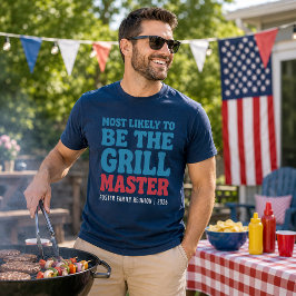 Camiseta Más Probable Que Sea El Maestro De La Parrilla Per