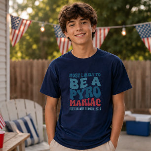 Camiseta Más Probable Que Sea un Pirómano Personalizado