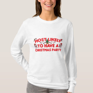Camiseta más probable que tenga un fiesta de Navidades