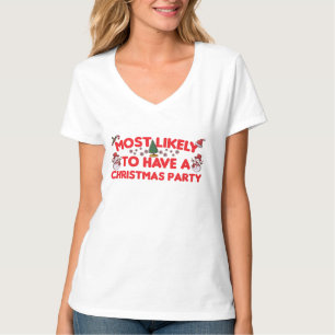 Camiseta más probable que tenga un fiesta de Navidades