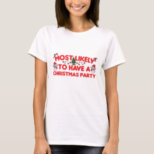 Camiseta más probable que tenga un fiesta de Navidades