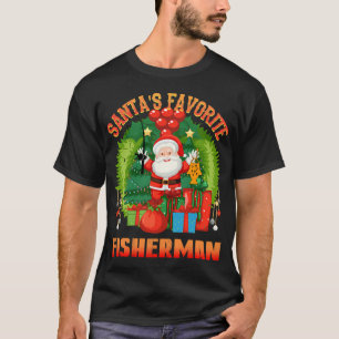 Camiseta Más Probable Que Vaya a Pescar Con Santa Amante de
