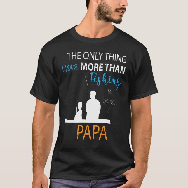 Camiseta Más que amar Pescar Papá Especial Abuelo (Anverso)