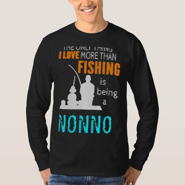 Camiseta Más que amor Pescando no Italia Abuelo italiano (Anverso)
