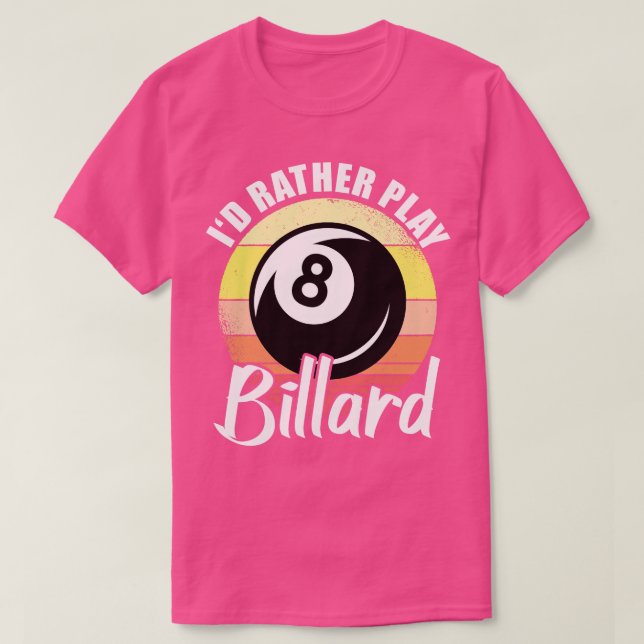Camiseta Más Que Jugar A Billard Retro (Diseño del anverso)