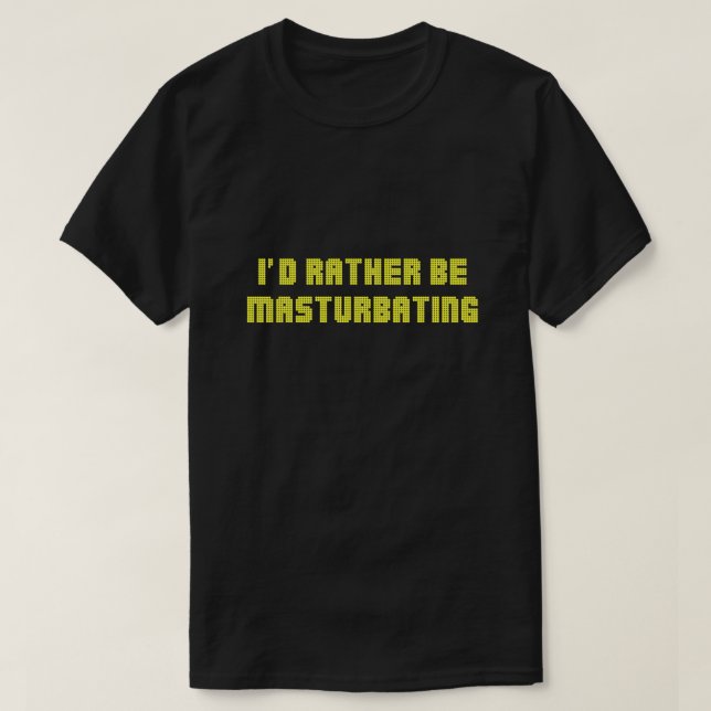 Camiseta Más Que Masturbarse (Diseño del anverso)