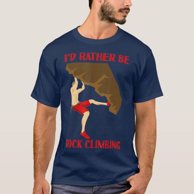 Camiseta Más Que Ser Rock Escalando Bouldering (Anverso)