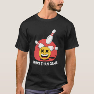 Camiseta Más que un juego - Graciosa Emoji de boliche Tee