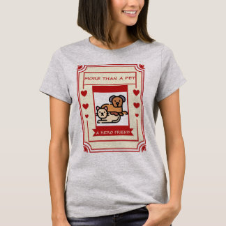 Camiseta Más que una mascota, un amigo héroe