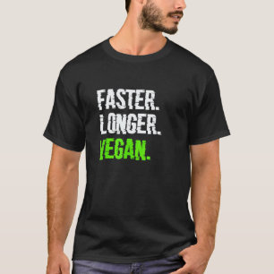 Camiseta Más Rápido Vegano Vegetariano Veganismo Base de Pl