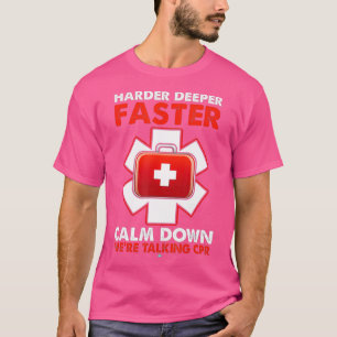 Camiseta Más rápido y más profundo es la calma hablando sob