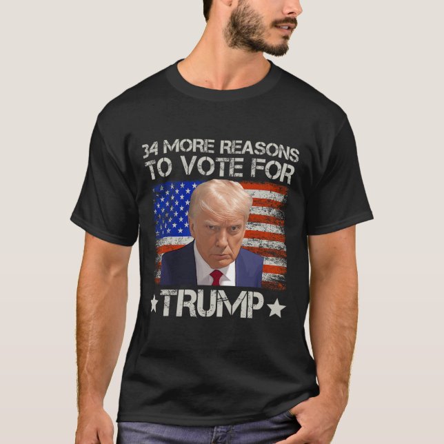 Camiseta Más Razones Para Votar Por Trump (Anverso)