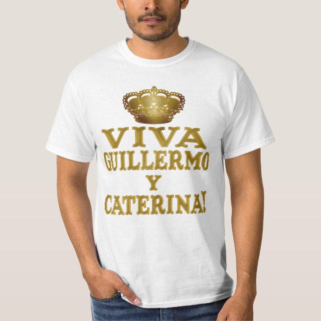 Camiseta Mas real de Guillermo y Caterina Boda Camisas y (Anverso)