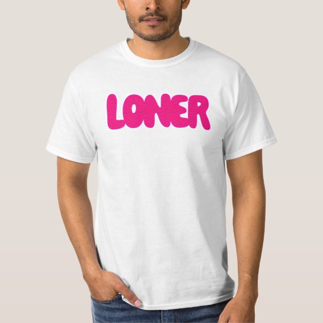 Camiseta Más solitario (Anverso)