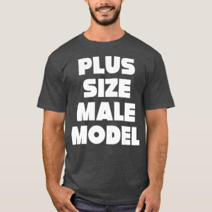Camiseta Más tamaño Modelo masculino Grasa divertida tipo