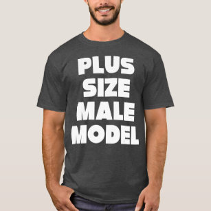 Camiseta Más tamaño Modelo masculino Grasa divertida tipo o