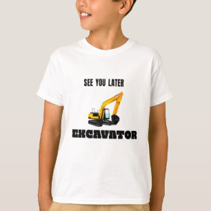 Camiseta Más tarde Excavator - Tradie sitio de construcci