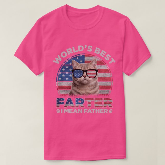 Camiseta Más Tarde Me Refiero Al Padre Mejor Papá Gato Del  (Diseño del anverso)