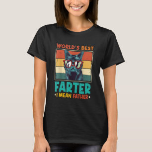 Camiseta Más Tarde Me Refiero Al Padre Mejor Papá Gato Del 