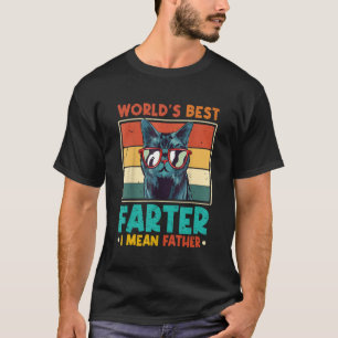 Camiseta Más Tarde Me Refiero Al Padre Mejor Papá Gato Del 