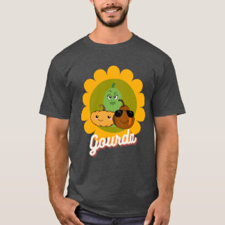Camiseta Más Tee de tamaño con calabaza y bollo de oro Hall