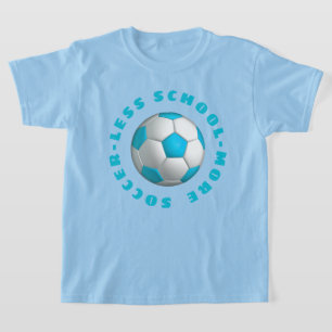 Camiseta Más turquesa de fútbol